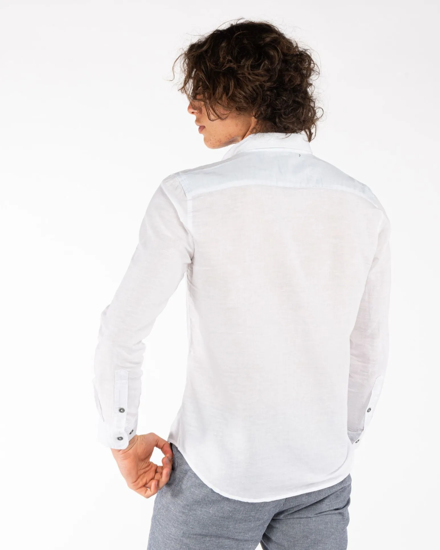 CAMICIA LINO MANICA LUNGA