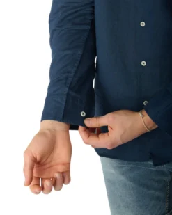 CAMICIA MANICA LUNGA MISTO LINO