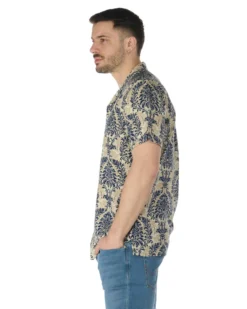 CAMICIA MEZZA MANICA COLLO SCIALLATO
