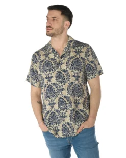 CAMICIA MEZZA MANICA COLLO SCIALLATO