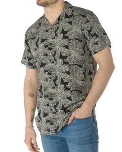 CAMICIA MEZZA MANICA COLLO SCIALLATO