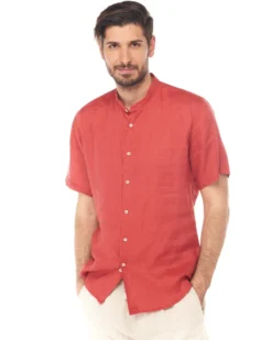 CAMICIA MEZZA MANICA LINO COREANO