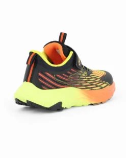 CANGURO - Sneakers gialla e nera da bambino con strappo, numerata 29/35