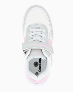 CANGURO - Sneakers rosa e argento da bambina con strappo, numerata 31/36