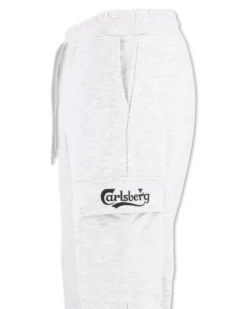CARLSBERG - Pantalone sportivo cargo grigio da uomo