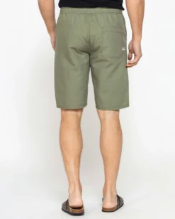 CARRERA - Bermuda verde militare tasca america