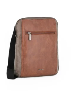 CARRERA - Borsello cognac con tasca frontale
