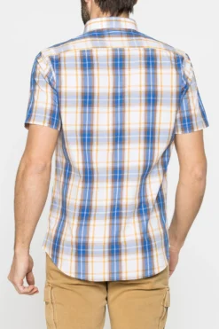 CARRERA - Camicia manica corta botton down con taschino