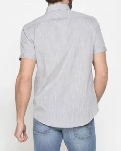 CARRERA - CAMICIA MANICA CORTA COLLO BOTTON DOWN TESSUTO MALFILE' CON  1TASCHINO