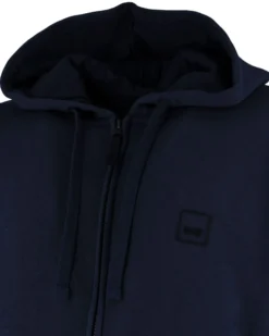 CARRERA - FELPA CON ZIP INTERA E CAPPUCCIO BLU DA UOMO