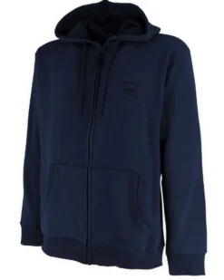 CARRERA - FELPA CON ZIP INTERA E CAPPUCCIO BLU DA UOMO
