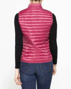 CARRERA - Gilet 100 grammi ultralight in tessuto ripstop fuxia da donna