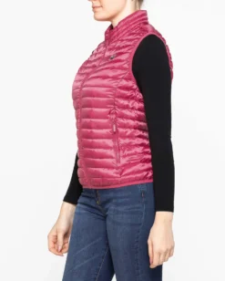 CARRERA - Gilet 100 grammi ultralight in tessuto ripstop fuxia da donna