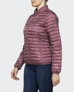 CARRERA - Giubbino coreano 100 grammo in tessuto ripstop rosa antico da donna