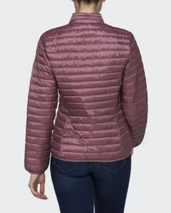 CARRERA - Giubbino coreano 100 grammo in tessuto ripstop rosa antico da donna