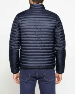 CARRERA - Giubbino coreano 100 grammi in tessuto ripstop blu da uomo