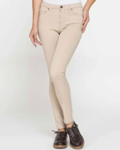 CARRERA - LEGG-JEANS BEIGE DONNA 5 tasche con zip