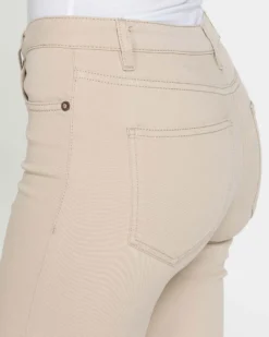 CARRERA - LEGG-JEANS BEIGE DONNA 5 tasche con zip