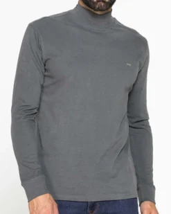 CARRERA - LUPETTO MANICA LUNGA GRIGIO IN COTONE INTERLOCK