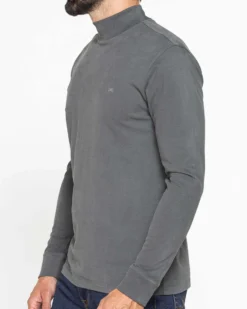 CARRERA - LUPETTO MANICA LUNGA GRIGIO IN COTONE INTERLOCK