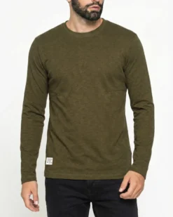CARRERA - MAGLIA A MANICA LUNGA VERDE DA UOMO