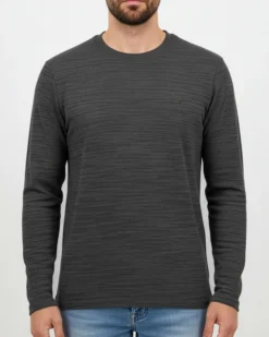 CARRERA - MAGLIA MANICA LUNGA A GIROCOLLO GRIGIO