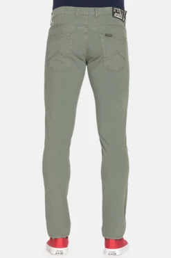 CARRERA - Pantalone da uomo slim fit verde in cotone elasticizzato