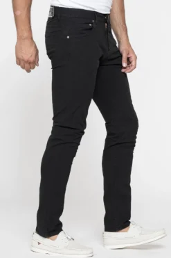 CARRERA - Pantalone da uomo slim fit nero in cotone elasticizzato