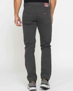 CARRERA - Pantalone grigio 5 tasche in pesante gabardina di cotone