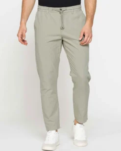 CARRERA - Pantalone in ripstop con coulisse in vita tortora da uomo