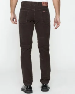 CARRERA - PANTALONE MARRONE 5TASCHE IN VELLUTO 1000 RIGHE STRETCH