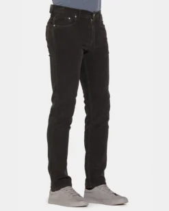 CARRERA - PANTALONE NERO 5TASCHE IN VELLUTO 1000 RIGHE STRETCH