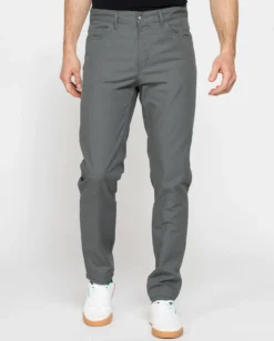 CARRERA - Pantalone 5 tasche in cotone grigio chiaro da uomo