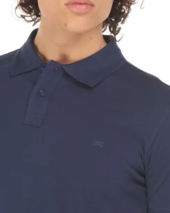 CARRERA - POLO BLU MANICA CORTA PIQUET COTONE ORGANICO