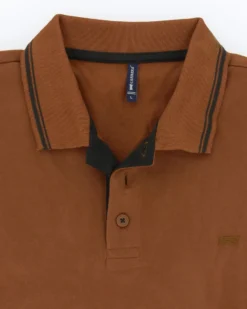 CARRERA - POLO DA UOMO IN JERSEY INTERLOCK TABACCO