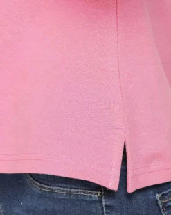 CARRERA - Polo manica corta in tessuto piquet rosa da donna