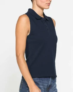 CARRERA - Polo smanicata blu da donna