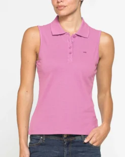 CARRERA - Polo smanicata rosa da donna