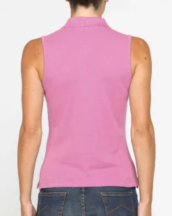 CARRERA - Polo smanicata rosa da donna