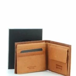 CARRERA - Portafoglio in VERA PELLE con porta spicci con targhetta logo