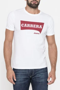 CARRERA - TSHIRT BIANCA DA UOMO MANICA CORTA