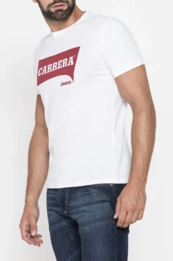CARRERA - TSHIRT BIANCA DA UOMO MANICA CORTA