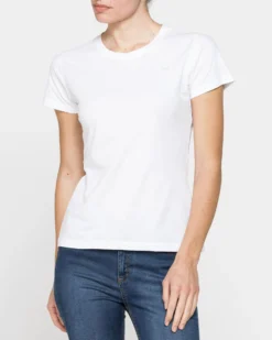 CARRERA - Tshirt bianca mezza manica basic in jersey