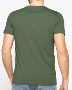 CARRERA - Tshirt manica corta verde salvia con logo