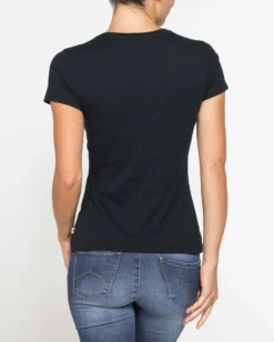 CARRERA - TSHIRT NERA DA DONNA MANICA CORTA
