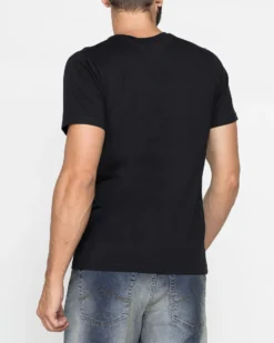 CARRERA - TSHIRT NERA DA UOMO MANICA CORTA