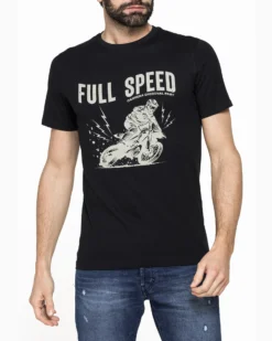 CARRERA - TSHIRT NERA UOMO MANICA CORTA JERSEY