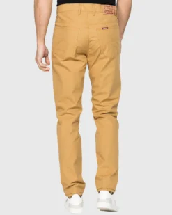 CARRERA - UOMO PANTALONE SENAPE IN TELA 5 TASCHE