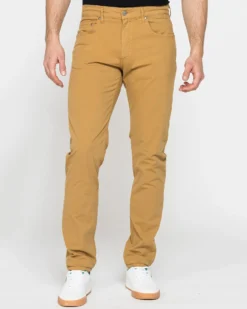 CARRERA - UOMO PANTALONE SENAPE IN TELA 5 TASCHE