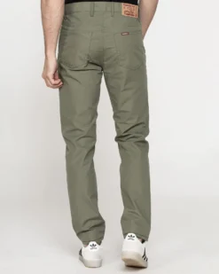 CARRERA - UOMO PANTALONE VERDE IN TELA 5 TASCHE